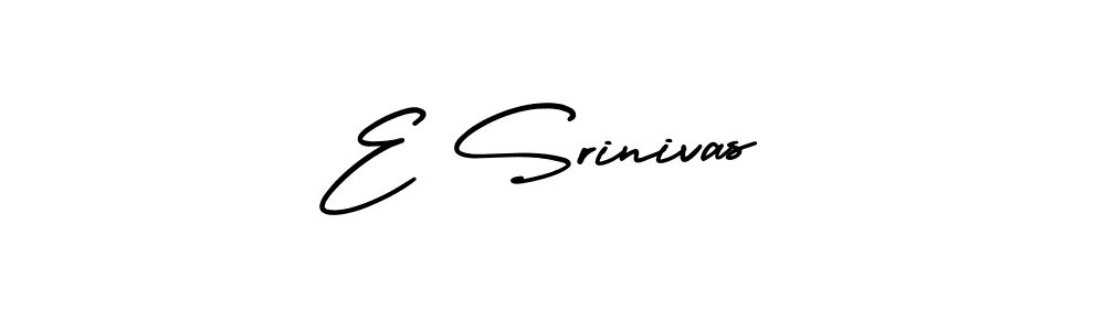 E Srinivas stylish signature style. Best Handwritten Sign (AmerikaSignatureDemo-Regular) for my name. Handwritten Signature Collection Ideas for my name E Srinivas. E Srinivas signature style 3 images and pictures png