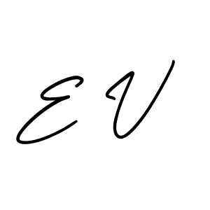 Best and Professional Signature Style for E V. AmerikaSignatureDemo-Regular Best Signature Style Collection. E V signature style 3 images and pictures png