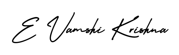 Once you've used our free online signature maker to create your best signature AmerikaSignatureDemo-Regular style, it's time to enjoy signing your documents with E Vamshi Krishna name. E Vamshi Krishna signature style 3 images and pictures png