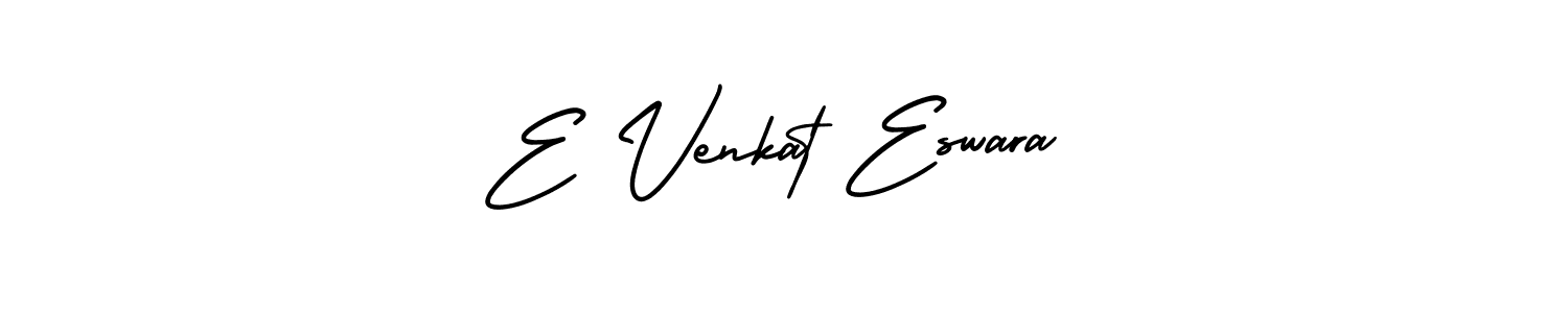 How to Draw E Venkat Eswara signature style? AmerikaSignatureDemo-Regular is a latest design signature styles for name E Venkat Eswara. E Venkat Eswara signature style 3 images and pictures png