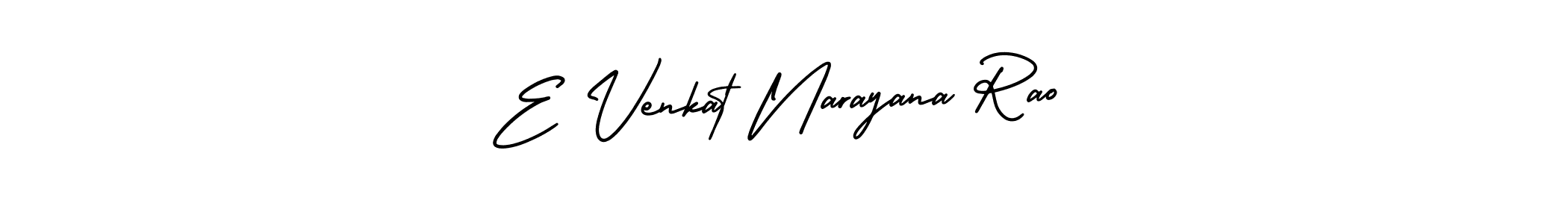 Design your own signature with our free online signature maker. With this signature software, you can create a handwritten (AmerikaSignatureDemo-Regular) signature for name E Venkat Narayana Rao. E Venkat Narayana Rao signature style 3 images and pictures png