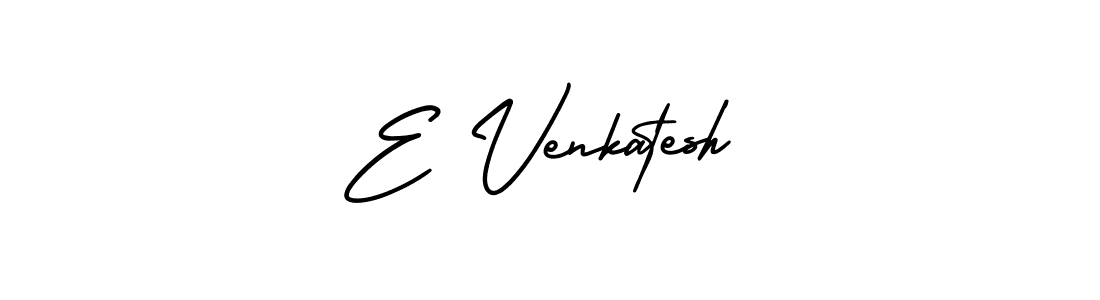 Design your own signature with our free online signature maker. With this signature software, you can create a handwritten (AmerikaSignatureDemo-Regular) signature for name E Venkatesh. E Venkatesh signature style 3 images and pictures png