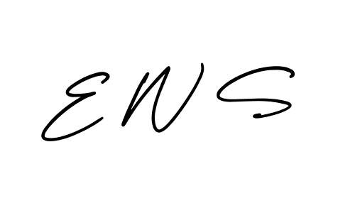 Similarly AmerikaSignatureDemo-Regular is the best handwritten signature design. Signature creator online .You can use it as an online autograph creator for name E W S. E W S signature style 3 images and pictures png