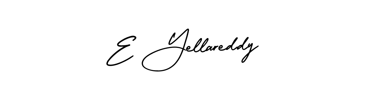 Similarly AmerikaSignatureDemo-Regular is the best handwritten signature design. Signature creator online .You can use it as an online autograph creator for name E Yellareddy. E Yellareddy signature style 3 images and pictures png