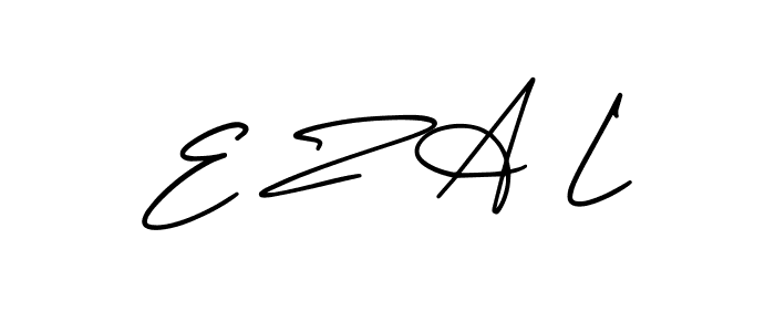 AmerikaSignatureDemo-Regular is a professional signature style that is perfect for those who want to add a touch of class to their signature. It is also a great choice for those who want to make their signature more unique. Get E Z A L name to fancy signature for free. E Z A L signature style 3 images and pictures png
