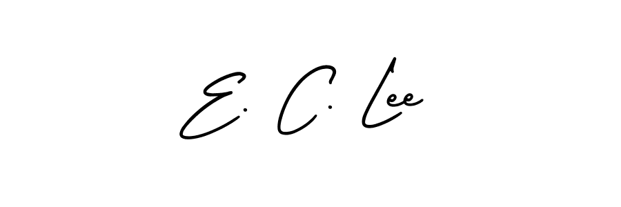 AmerikaSignatureDemo-Regular is a professional signature style that is perfect for those who want to add a touch of class to their signature. It is also a great choice for those who want to make their signature more unique. Get E. C. Lee name to fancy signature for free. E. C. Lee signature style 3 images and pictures png