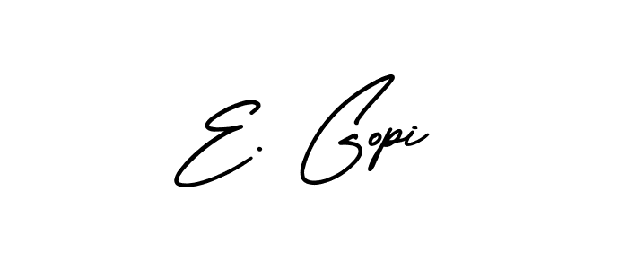 Make a beautiful signature design for name E. Gopi. With this signature (AmerikaSignatureDemo-Regular) style, you can create a handwritten signature for free. E. Gopi signature style 3 images and pictures png