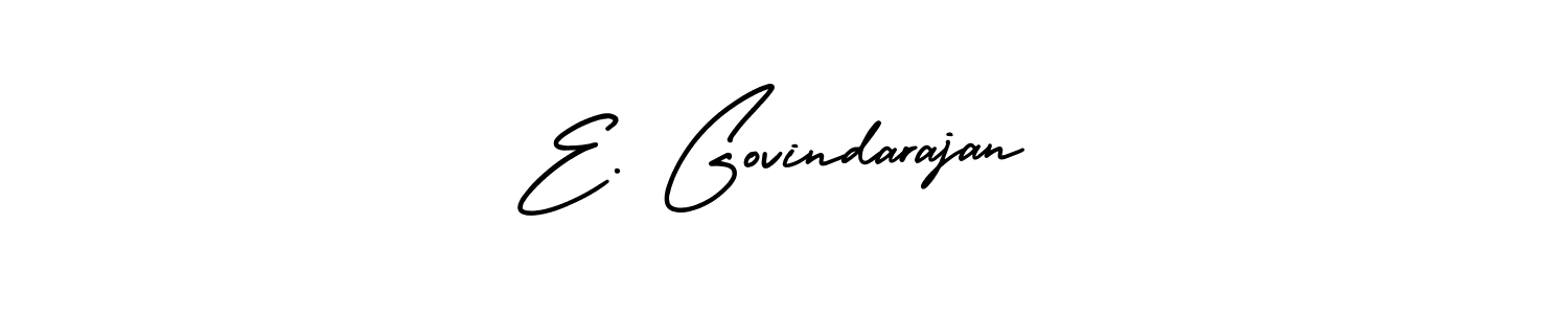 It looks lik you need a new signature style for name E. Govindarajan. Design unique handwritten (AmerikaSignatureDemo-Regular) signature with our free signature maker in just a few clicks. E. Govindarajan signature style 3 images and pictures png