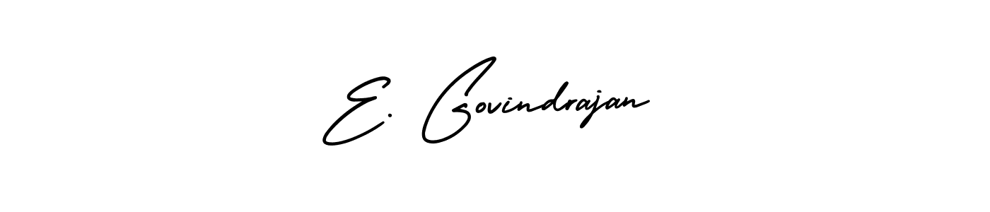 It looks lik you need a new signature style for name E. Govindrajan. Design unique handwritten (AmerikaSignatureDemo-Regular) signature with our free signature maker in just a few clicks. E. Govindrajan signature style 3 images and pictures png