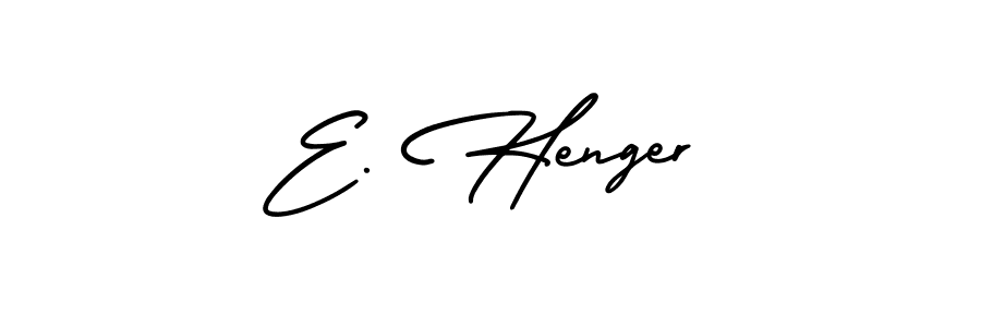 Also we have E. Henger name is the best signature style. Create professional handwritten signature collection using AmerikaSignatureDemo-Regular autograph style. E. Henger signature style 3 images and pictures png