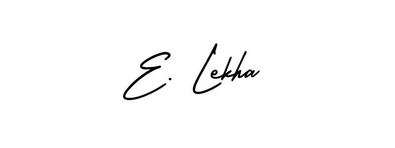 Also we have E. Lekha name is the best signature style. Create professional handwritten signature collection using AmerikaSignatureDemo-Regular autograph style. E. Lekha signature style 3 images and pictures png