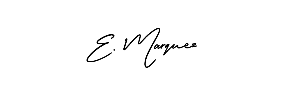 AmerikaSignatureDemo-Regular is a professional signature style that is perfect for those who want to add a touch of class to their signature. It is also a great choice for those who want to make their signature more unique. Get E. Marquez name to fancy signature for free. E. Marquez signature style 3 images and pictures png