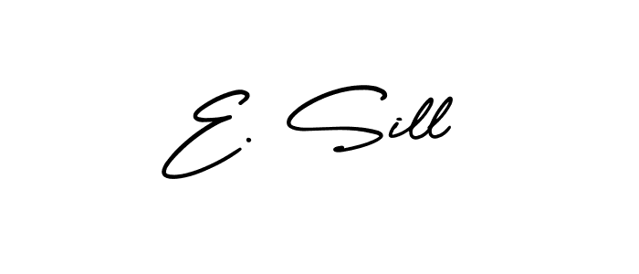 Create a beautiful signature design for name E. Sill. With this signature (AmerikaSignatureDemo-Regular) fonts, you can make a handwritten signature for free. E. Sill signature style 3 images and pictures png