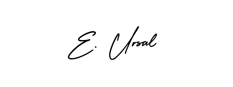 Here are the top 10 professional signature styles for the name E. Ursal. These are the best autograph styles you can use for your name. E. Ursal signature style 3 images and pictures png