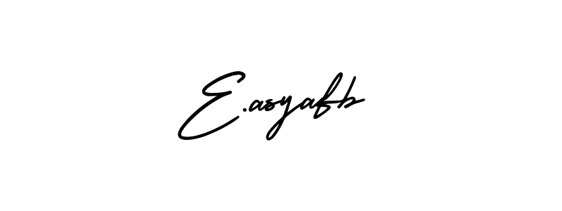 AmerikaSignatureDemo-Regular is a professional signature style that is perfect for those who want to add a touch of class to their signature. It is also a great choice for those who want to make their signature more unique. Get E.asyafb name to fancy signature for free. E.asyafb signature style 3 images and pictures png