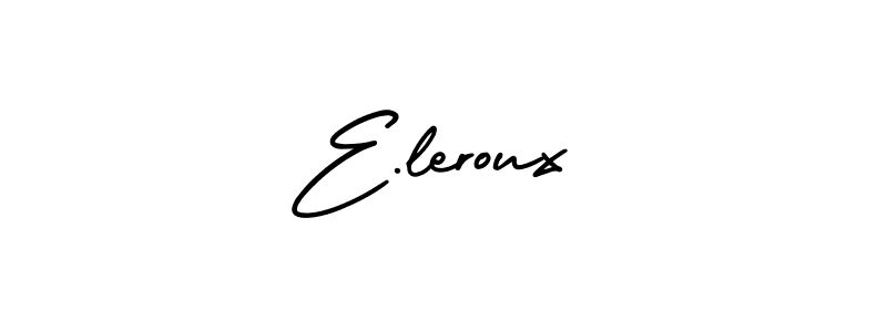 AmerikaSignatureDemo-Regular is a professional signature style that is perfect for those who want to add a touch of class to their signature. It is also a great choice for those who want to make their signature more unique. Get E.leroux name to fancy signature for free. E.leroux signature style 3 images and pictures png