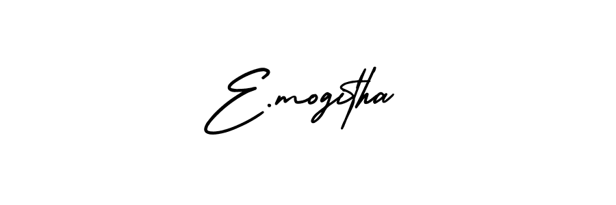 It looks lik you need a new signature style for name E.mogitha. Design unique handwritten (AmerikaSignatureDemo-Regular) signature with our free signature maker in just a few clicks. E.mogitha signature style 3 images and pictures png