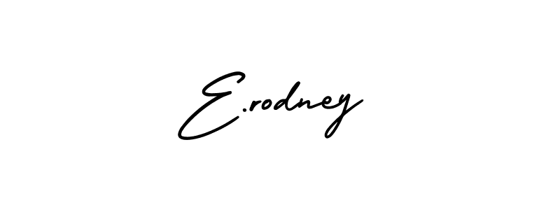 Create a beautiful signature design for name E.rodney. With this signature (AmerikaSignatureDemo-Regular) fonts, you can make a handwritten signature for free. E.rodney signature style 3 images and pictures png