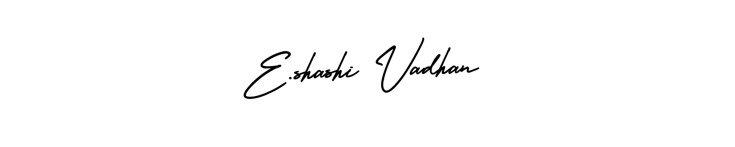 E.shashi Vadhan stylish signature style. Best Handwritten Sign (AmerikaSignatureDemo-Regular) for my name. Handwritten Signature Collection Ideas for my name E.shashi Vadhan. E.shashi Vadhan signature style 3 images and pictures png