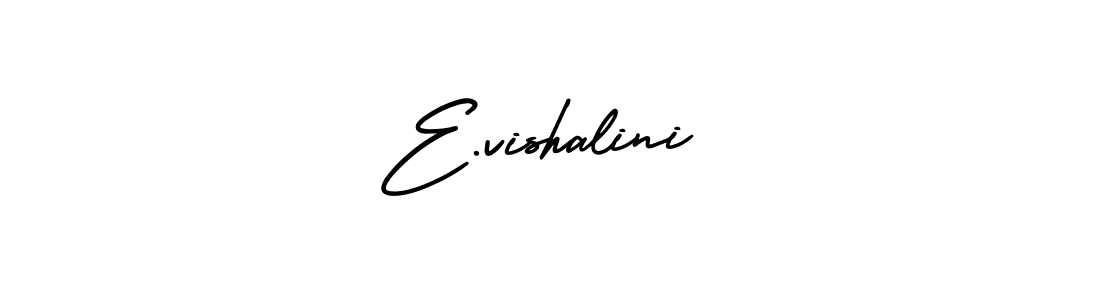 E.vishalini stylish signature style. Best Handwritten Sign (AmerikaSignatureDemo-Regular) for my name. Handwritten Signature Collection Ideas for my name E.vishalini. E.vishalini signature style 3 images and pictures png