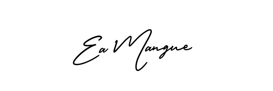 Similarly AmerikaSignatureDemo-Regular is the best handwritten signature design. Signature creator online .You can use it as an online autograph creator for name Ea Mangue. Ea Mangue signature style 3 images and pictures png