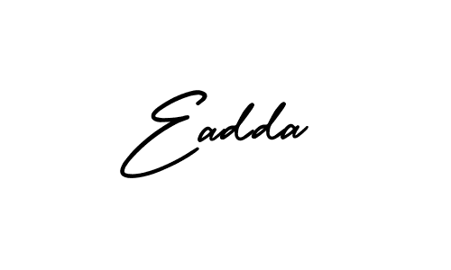 It looks lik you need a new signature style for name Eadda. Design unique handwritten (AmerikaSignatureDemo-Regular) signature with our free signature maker in just a few clicks. Eadda signature style 3 images and pictures png
