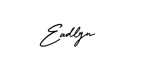 Use a signature maker to create a handwritten signature online. With this signature software, you can design (AmerikaSignatureDemo-Regular) your own signature for name Eadlyn. Eadlyn signature style 3 images and pictures png