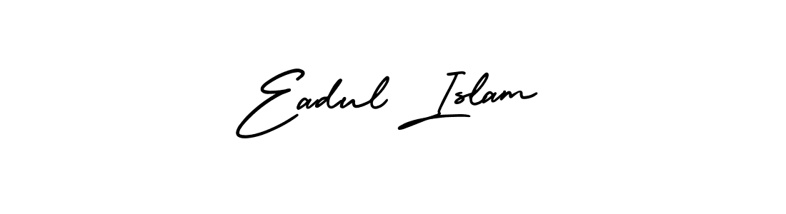Similarly AmerikaSignatureDemo-Regular is the best handwritten signature design. Signature creator online .You can use it as an online autograph creator for name Eadul Islam. Eadul Islam signature style 3 images and pictures png
