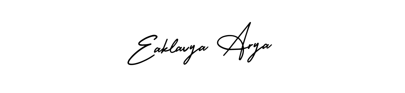 Create a beautiful signature design for name Eaklavya Arya. With this signature (AmerikaSignatureDemo-Regular) fonts, you can make a handwritten signature for free. Eaklavya Arya signature style 3 images and pictures png