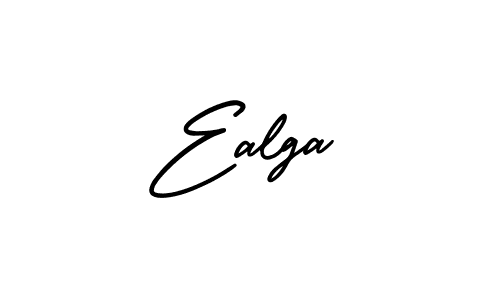 You should practise on your own different ways (AmerikaSignatureDemo-Regular) to write your name (Ealga) in signature. don't let someone else do it for you. Ealga signature style 3 images and pictures png
