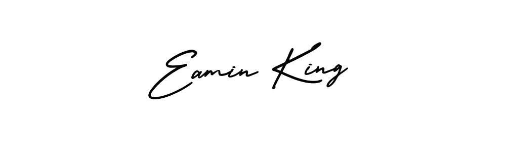 How to Draw Eamin King signature style? AmerikaSignatureDemo-Regular is a latest design signature styles for name Eamin King. Eamin King signature style 3 images and pictures png