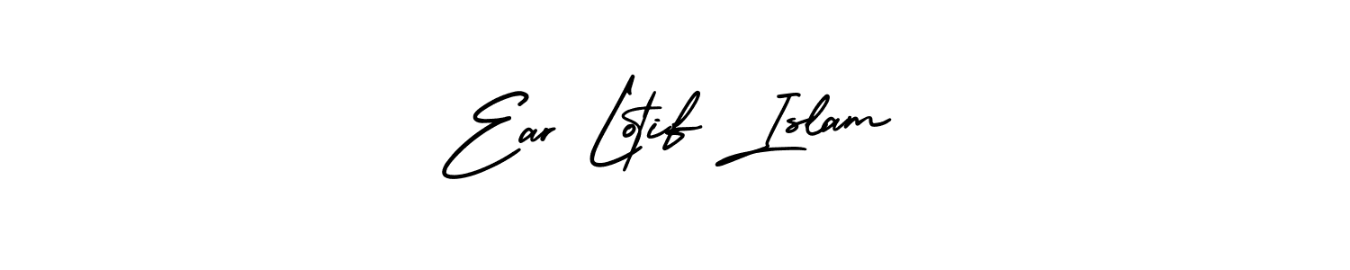 Check out images of Autograph of Ear Lotif Islam name. Actor Ear Lotif Islam Signature Style. AmerikaSignatureDemo-Regular is a professional sign style online. Ear Lotif Islam signature style 3 images and pictures png