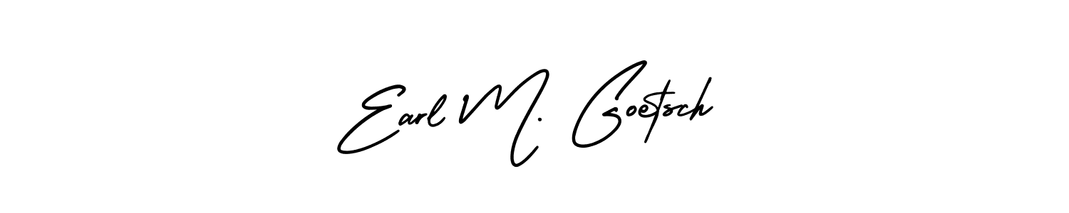 Use a signature maker to create a handwritten signature online. With this signature software, you can design (AmerikaSignatureDemo-Regular) your own signature for name Earl M. Goetsch. Earl M. Goetsch signature style 3 images and pictures png