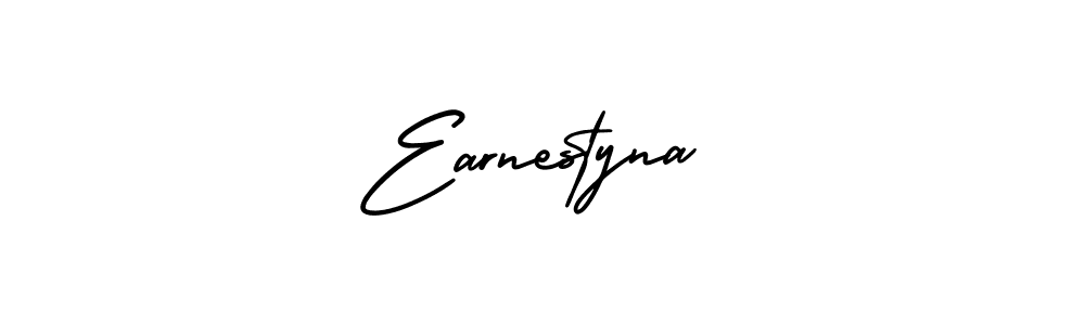 How to make Earnestyna signature? AmerikaSignatureDemo-Regular is a professional autograph style. Create handwritten signature for Earnestyna name. Earnestyna signature style 3 images and pictures png