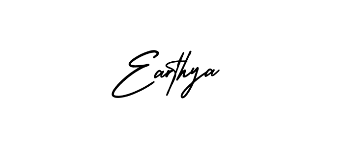 Make a beautiful signature design for name Earthya. With this signature (AmerikaSignatureDemo-Regular) style, you can create a handwritten signature for free. Earthya signature style 3 images and pictures png