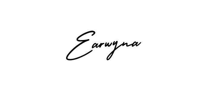 It looks lik you need a new signature style for name Earwyna. Design unique handwritten (AmerikaSignatureDemo-Regular) signature with our free signature maker in just a few clicks. Earwyna signature style 3 images and pictures png