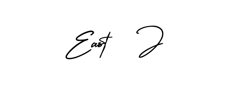 Also You can easily find your signature by using the search form. We will create East   J name handwritten signature images for you free of cost using AmerikaSignatureDemo-Regular sign style. East   J signature style 3 images and pictures png