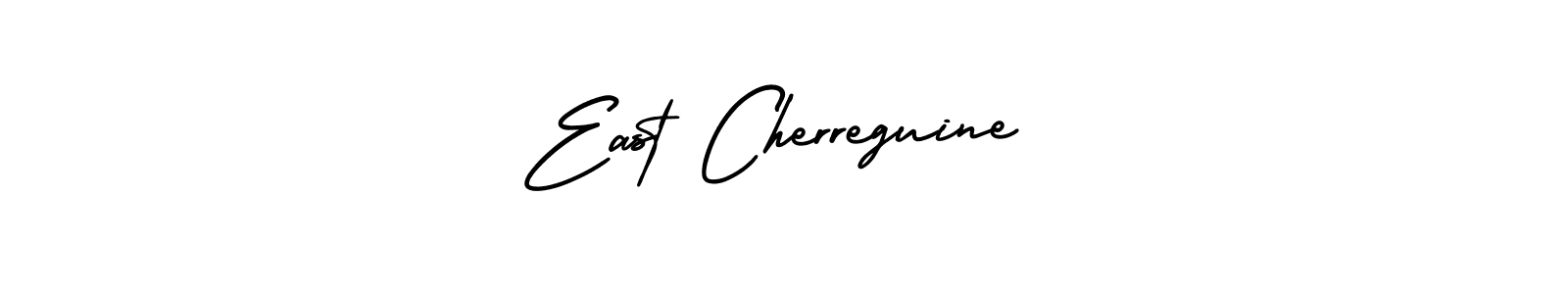 How to make East Cherreguine name signature. Use AmerikaSignatureDemo-Regular style for creating short signs online. This is the latest handwritten sign. East Cherreguine signature style 3 images and pictures png