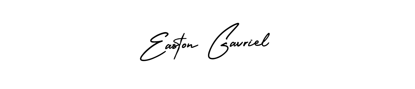 It looks lik you need a new signature style for name Easton Gavriel. Design unique handwritten (AmerikaSignatureDemo-Regular) signature with our free signature maker in just a few clicks. Easton Gavriel signature style 3 images and pictures png