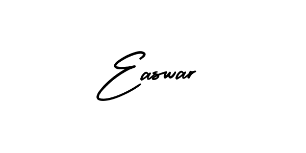 This is the best signature style for the Easwar name. Also you like these signature font (AmerikaSignatureDemo-Regular). Mix name signature. Easwar signature style 3 images and pictures png