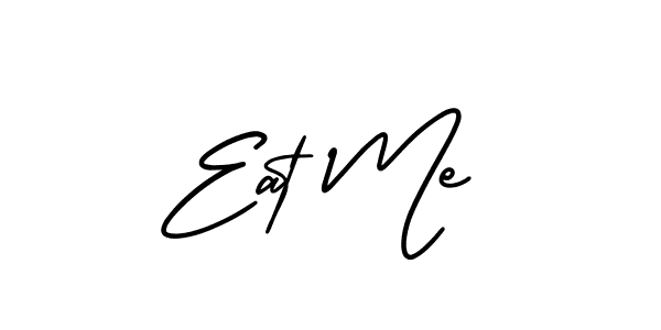 This is the best signature style for the Eat Me name. Also you like these signature font (AmerikaSignatureDemo-Regular). Mix name signature. Eat Me signature style 3 images and pictures png