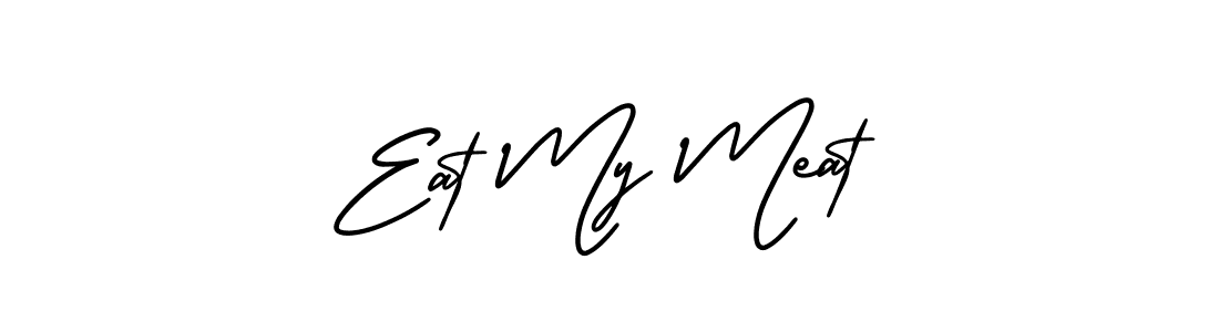 Make a beautiful signature design for name Eat My Meat. With this signature (AmerikaSignatureDemo-Regular) style, you can create a handwritten signature for free. Eat My Meat signature style 3 images and pictures png