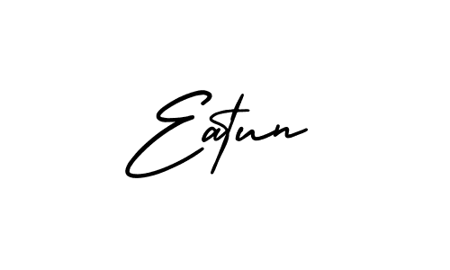 Eatun stylish signature style. Best Handwritten Sign (AmerikaSignatureDemo-Regular) for my name. Handwritten Signature Collection Ideas for my name Eatun. Eatun signature style 3 images and pictures png