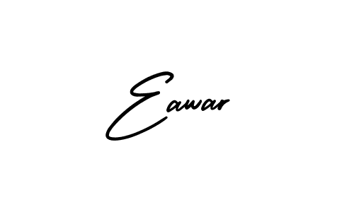 The best way (AmerikaSignatureDemo-Regular) to make a short signature is to pick only two or three words in your name. The name Eawar include a total of six letters. For converting this name. Eawar signature style 3 images and pictures png