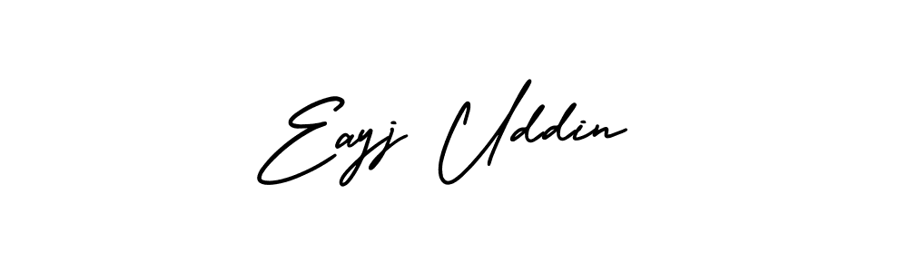 Also You can easily find your signature by using the search form. We will create Eayj Uddin name handwritten signature images for you free of cost using AmerikaSignatureDemo-Regular sign style. Eayj Uddin signature style 3 images and pictures png