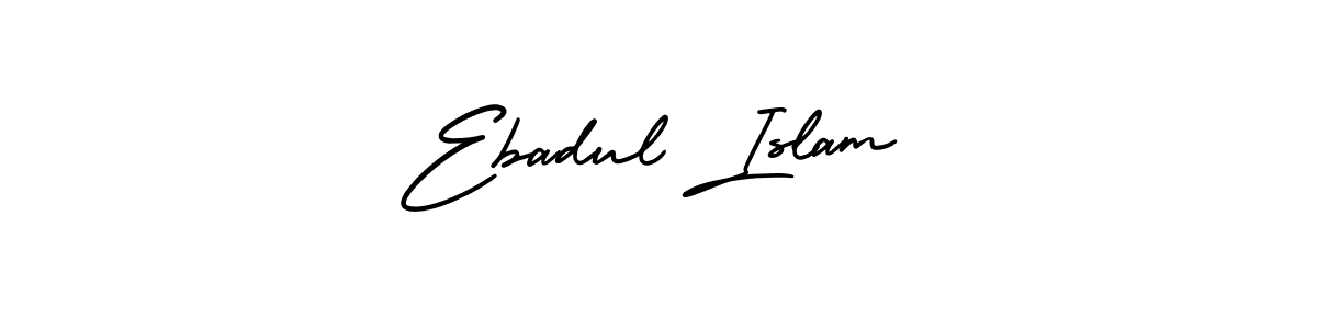 Use a signature maker to create a handwritten signature online. With this signature software, you can design (AmerikaSignatureDemo-Regular) your own signature for name Ebadul Islam. Ebadul Islam signature style 3 images and pictures png