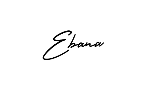 How to make Ebana signature? AmerikaSignatureDemo-Regular is a professional autograph style. Create handwritten signature for Ebana name. Ebana signature style 3 images and pictures png