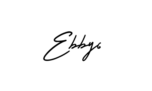 AmerikaSignatureDemo-Regular is a professional signature style that is perfect for those who want to add a touch of class to their signature. It is also a great choice for those who want to make their signature more unique. Get Ebby6 name to fancy signature for free. Ebby6 signature style 3 images and pictures png