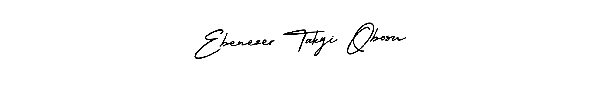 Make a beautiful signature design for name Ebenezer Takyi Obosu. With this signature (AmerikaSignatureDemo-Regular) style, you can create a handwritten signature for free. Ebenezer Takyi Obosu signature style 3 images and pictures png