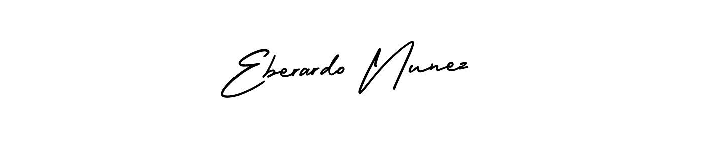 Make a beautiful signature design for name Eberardo Nunez. With this signature (AmerikaSignatureDemo-Regular) style, you can create a handwritten signature for free. Eberardo Nunez signature style 3 images and pictures png